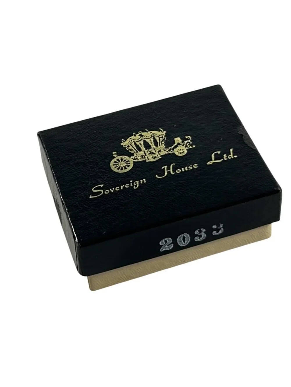 Vintage Sovereign House LTD Mens Cufflinks Cuff Links Gold Tone Green Cabochon